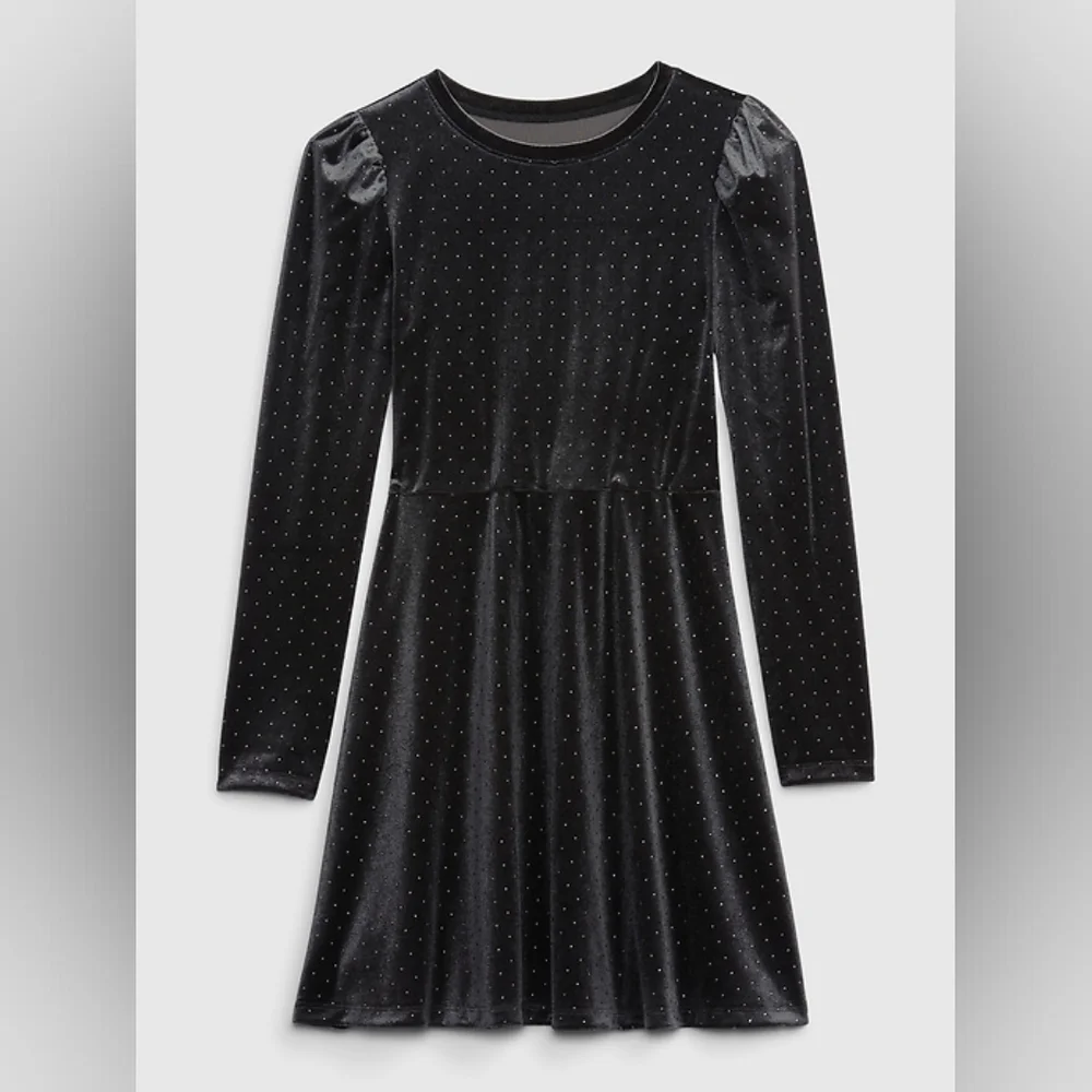 GAP KIDS Girls Velvet Skater Dress Size Large 10 NWT